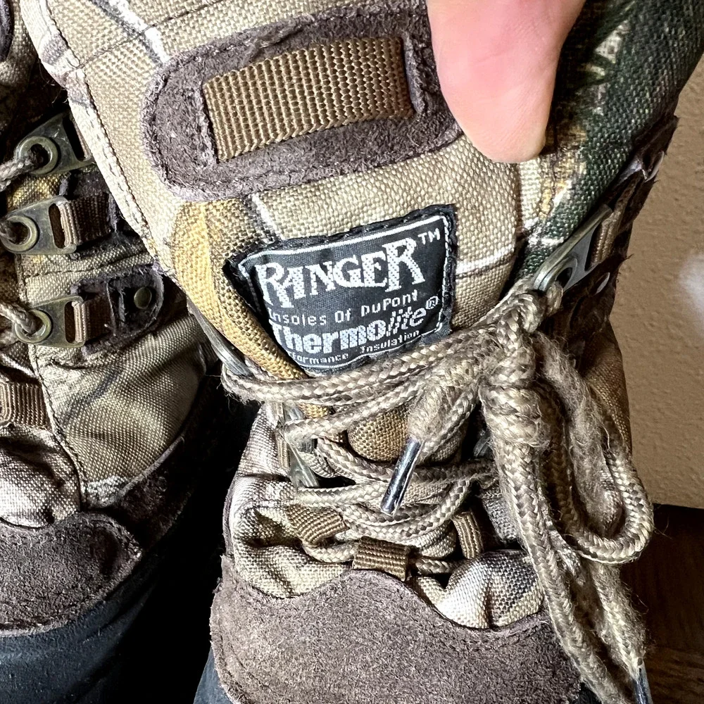 RANGER WINTER CAMO BOOTS SIZE 4